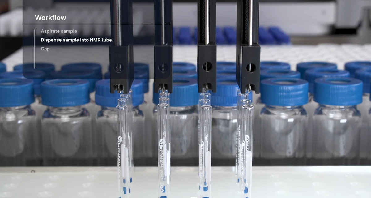 Liquid Sample Preparation for Offline NMR analysis in Organic & Polymer Synthesis